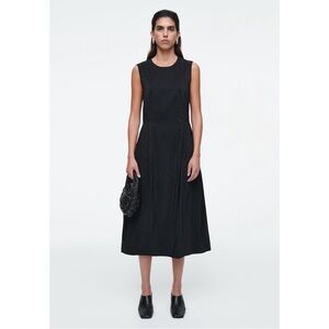 COS black midi dress